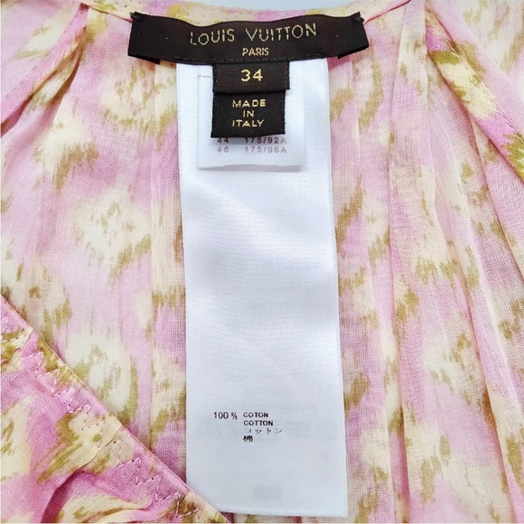 Louis Vuitton: Monogram LV Dress Tie Semi-Sheer Dress - Picture 9 of 15